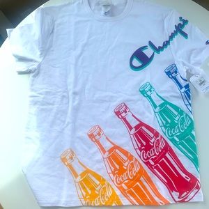 Champion X Coca Cola collaboration t-shirt size L new with tags